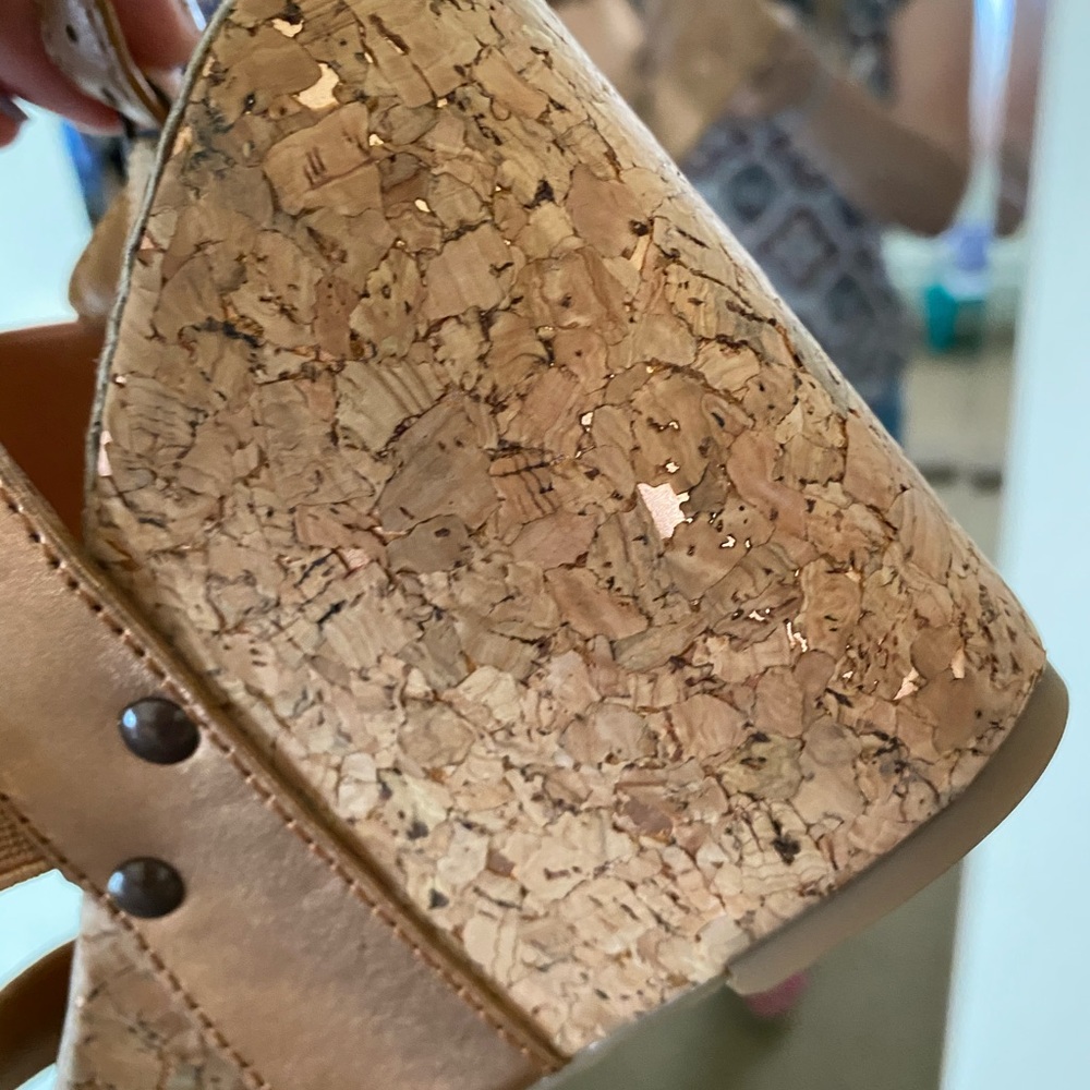Lucky Brand Mumbah Copper Wedge Sandals - Picture 4 of 4